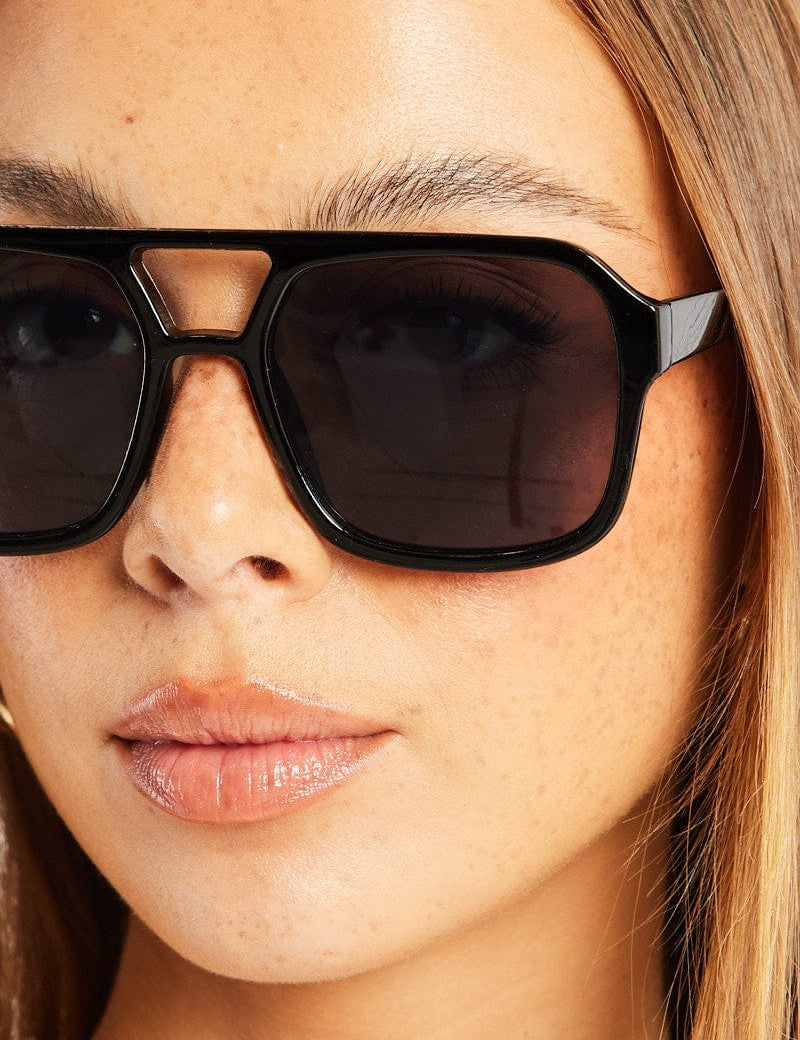 Black Aviator Sunglasses - Àlainn Fashion