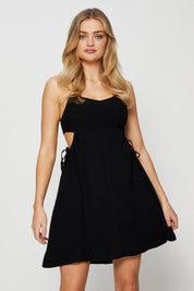 Black Mini Dress Sleeveless - Àlainn Fashion