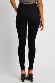 Black Ripped Skinny Jean High Rise - Àlainn Fashion