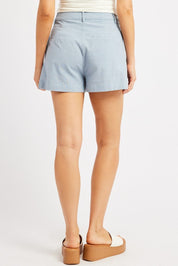 Blue Shorts Mid Rise - Àlainn Fashion