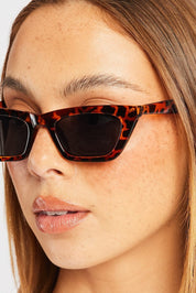 Brown Animal Print Cat Eye Sunglasses - Àlainn Fashion