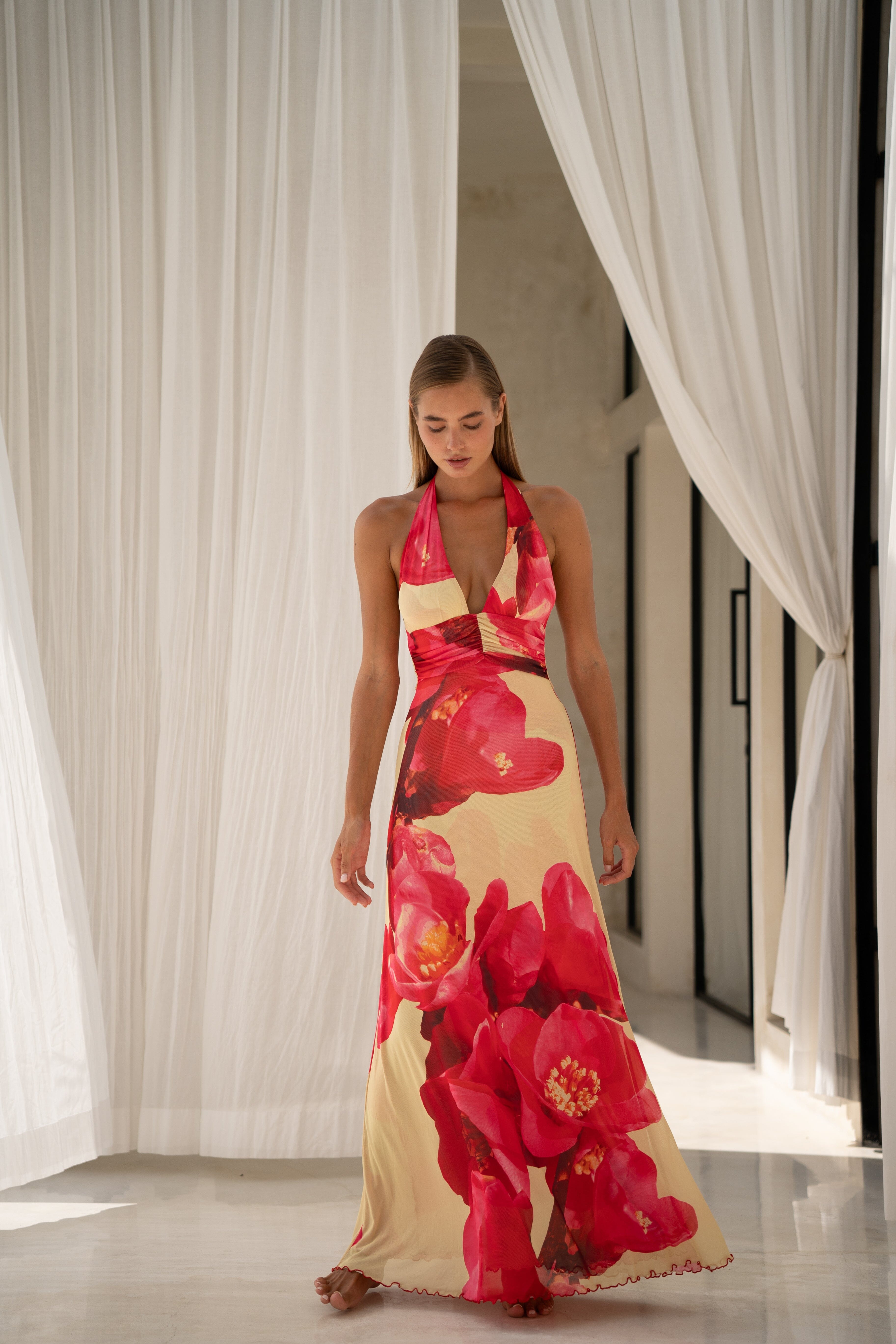 Chelsea Maxi Dress in Crawford - Àlainn Fashion