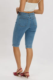 Denim Capri Jeans Mid Rise - Àlainn Fashion