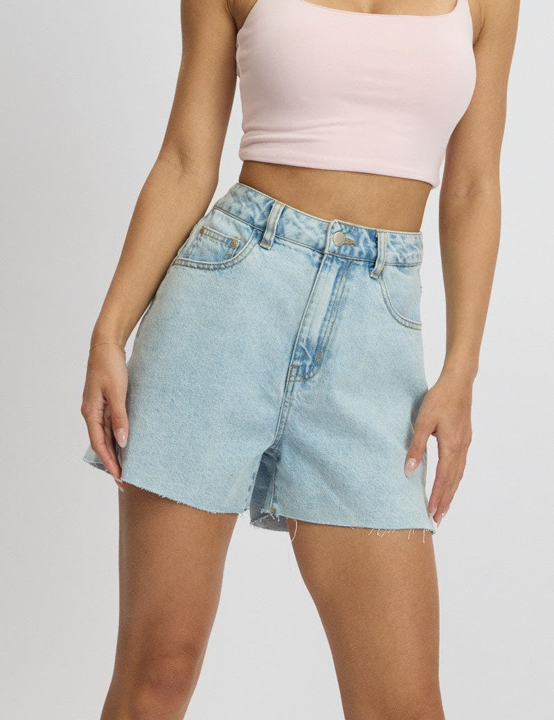 Denim Relaxed Short Long Line - Àlainn Fashion