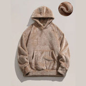 Fluffy Hoodie Brown S (sold out soon) - Àlainn Fashion