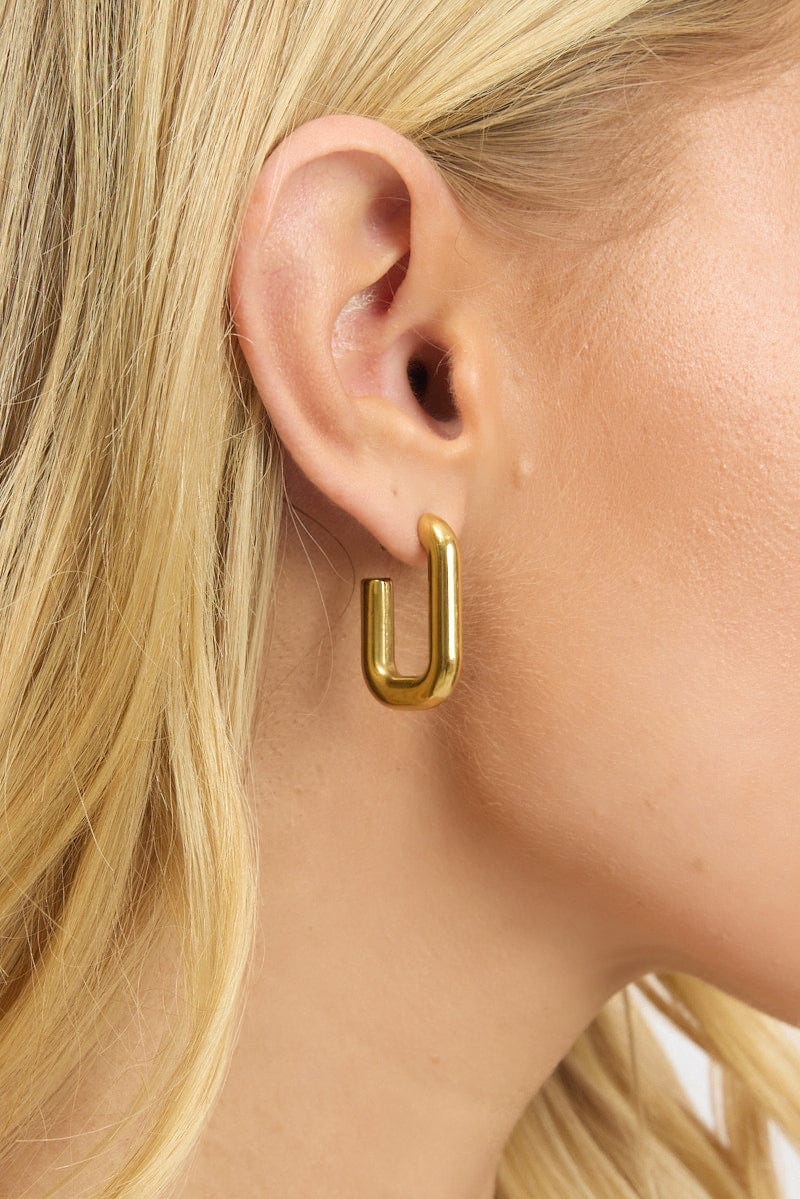 Gold Hoop Earrings - Àlainn Fashion