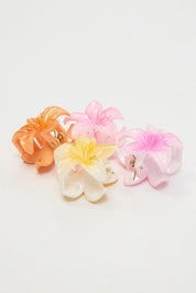 Multi 4 Pack Hibiscus Claw Clips - Àlainn Fashion