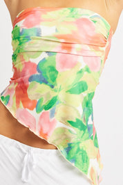 Multi Floral Bandeau Top - Àlainn Fashion