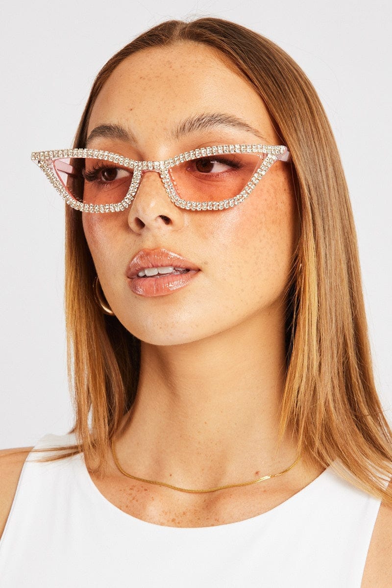 Pink Cat Eye Sunglasses - Àlainn Fashion