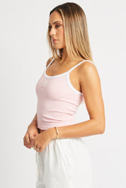 Pink Graphic Singlet Top - Àlainn Fashion