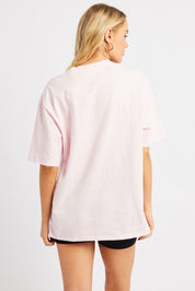 Pink Graphic Tee Short Sleeve - Àlainn Fashion