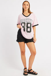 Pink Graphic Tee Short Sleeve - Àlainn Fashion