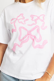 Pink Graphic Tee Short Sleeve - Àlainn Fashion