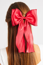 Red Organza Hair Bow - Àlainn Fashion