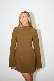 The Ultimate Mini Dress Olive XXS Regular - Àlainn Fashion