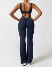 V-Back Jumpsuit - Àlainn Fashion