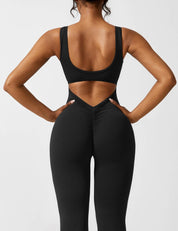 V-Back Jumpsuit - Àlainn Fashion