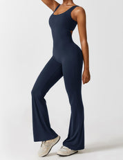 V-Back Jumpsuit - Àlainn Fashion