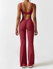 V-Back Jumpsuit - Àlainn Fashion