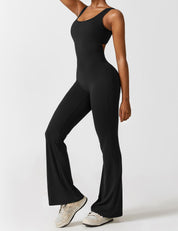 V-Back Jumpsuit - Àlainn Fashion