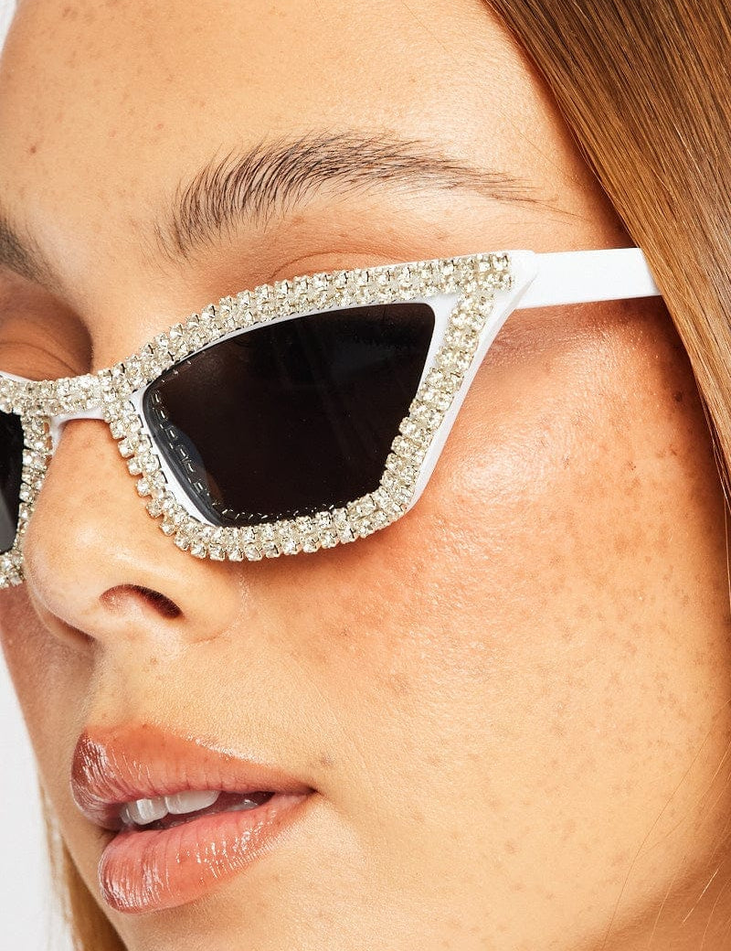 White Cat Eye Sunglasses - Àlainn Fashion